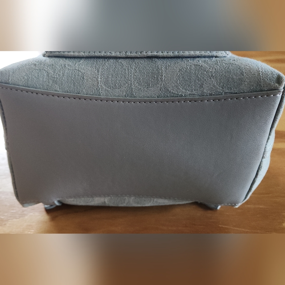 Coach Riya 21 Washed Denim Backpack - Picture 5 of 15